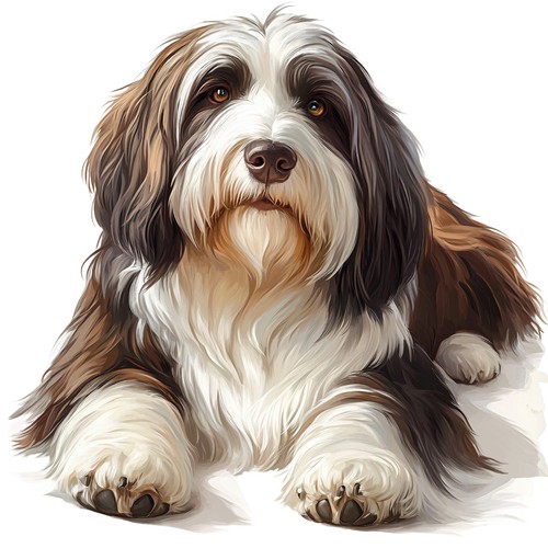 Sticker bearded collie car - sticker,