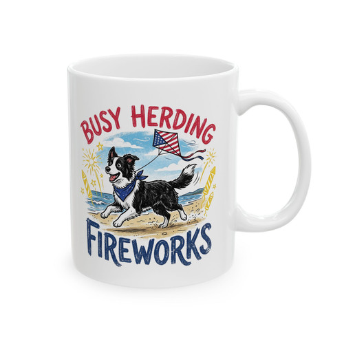 Busy herding fireworks border - herding,