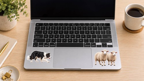 Border collie herding sheep - border,