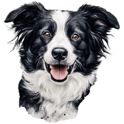 Sticker border collie car - sticker,