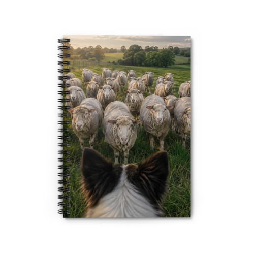 Sheep herding scene spiral - herding,