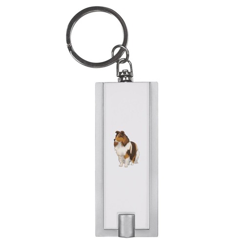 Rough collie led keyring - collie',