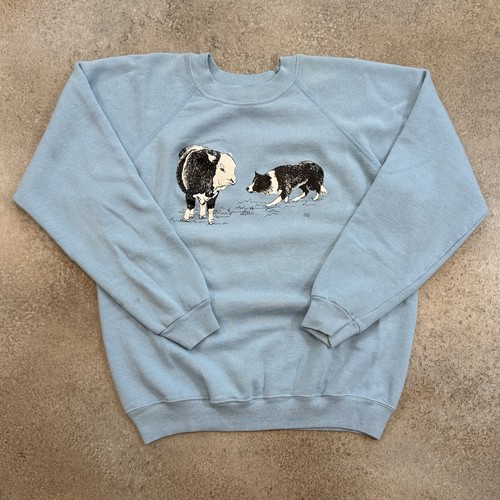 Vintage 80s border collie - vintage,