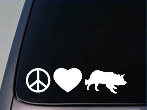 Peace love border collie - peace,
