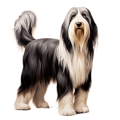 Sticker bearded collie - sticker,