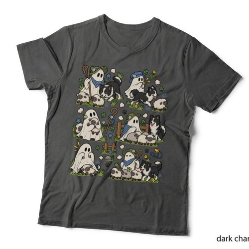 Cute ghost border collie - border,