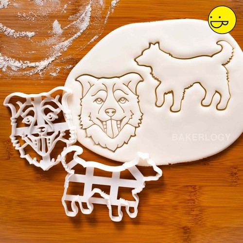 Border collie dog cookie - 2,